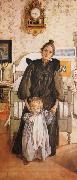 Carl Larsson Karin and Kersti Norge oil painting reproduction